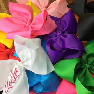 8” Solid Color Hair Bow