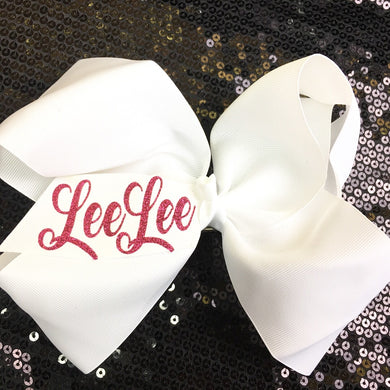 8” Personalized Hair Bow