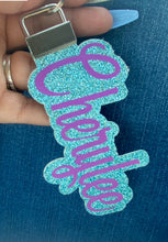 PERSONALIZED Faux leather key fob