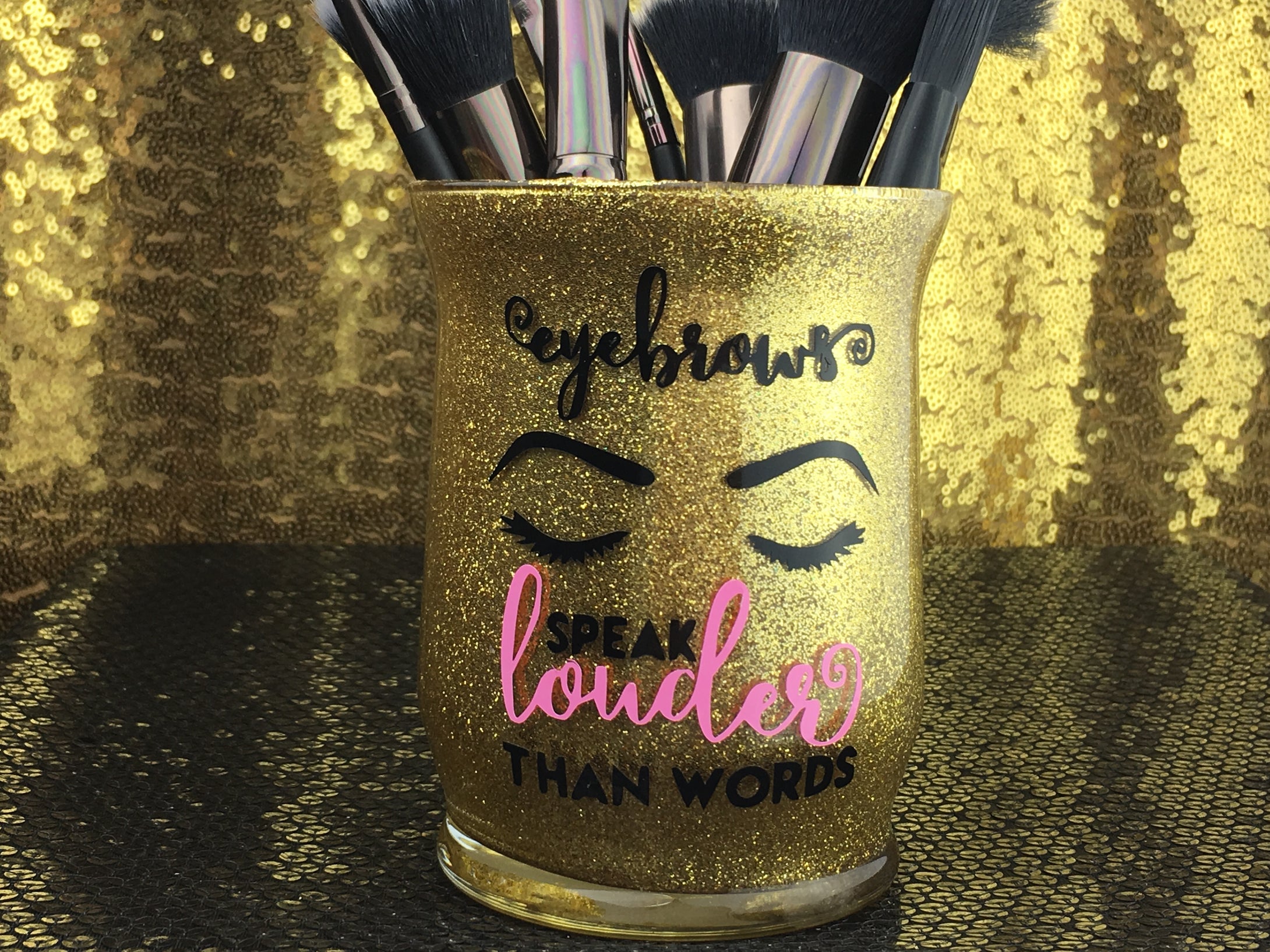 Designed Makeup Brush Holder